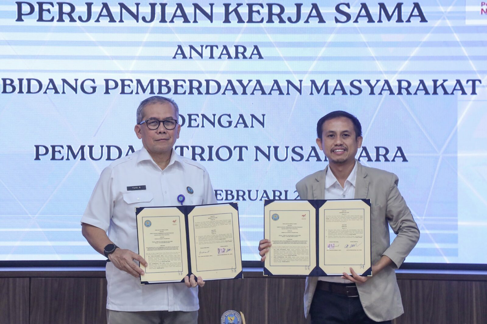 HADAPI ANCAMAN NARKOBA, BNN DAN PEMUDA PATRIOT NUSANTARA PERKUAT KOLABORASI